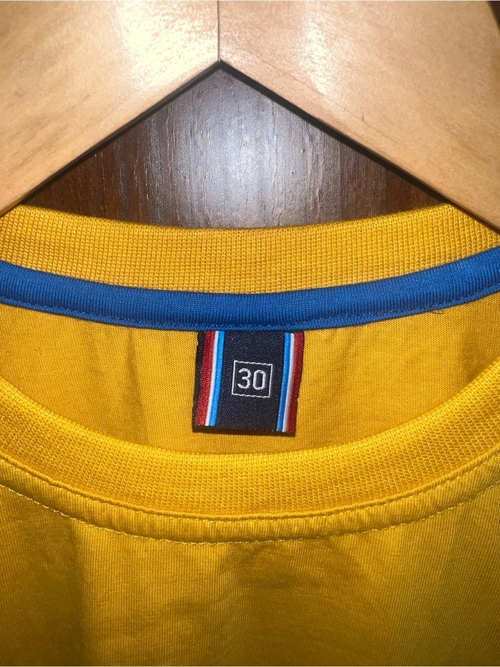Lacoste x Polaroid Collaboration Long Sleeve Yellow T-Shirt Size 30 (XS)